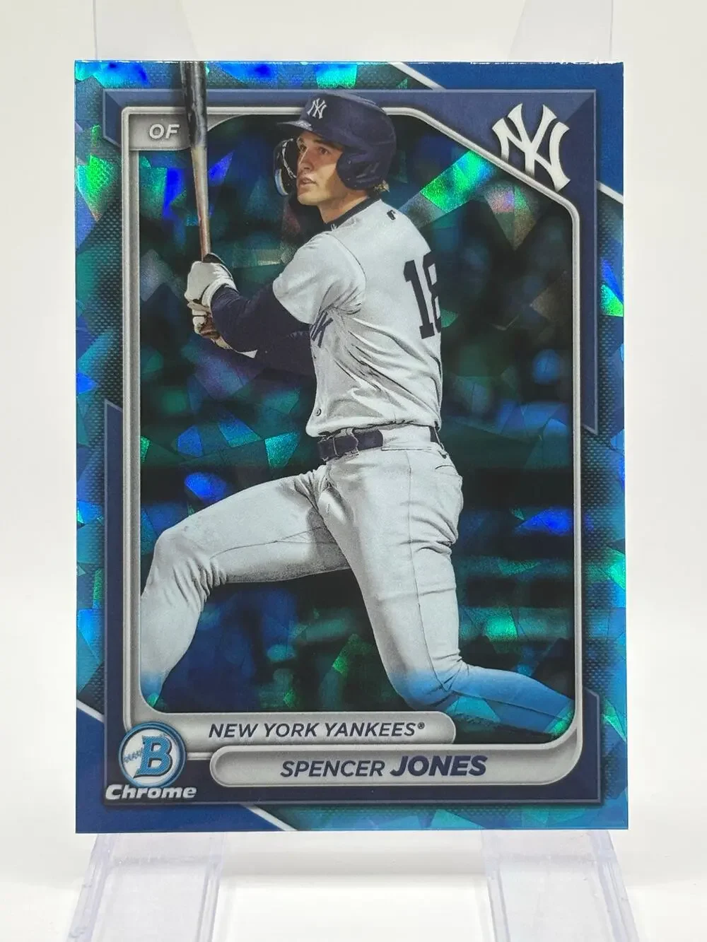 2024 Bowman Chrome Sapphire Spencer Jones Sapphire Refractor New York Yankees